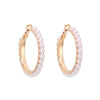 Retro Geometric C-shaped Pearl Earrings Wholesale Gooddiy