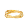 Retro Geometric Cross Plain Copper Ring For Women Electroplated Fashion Jewelry With Minimalist High End Style