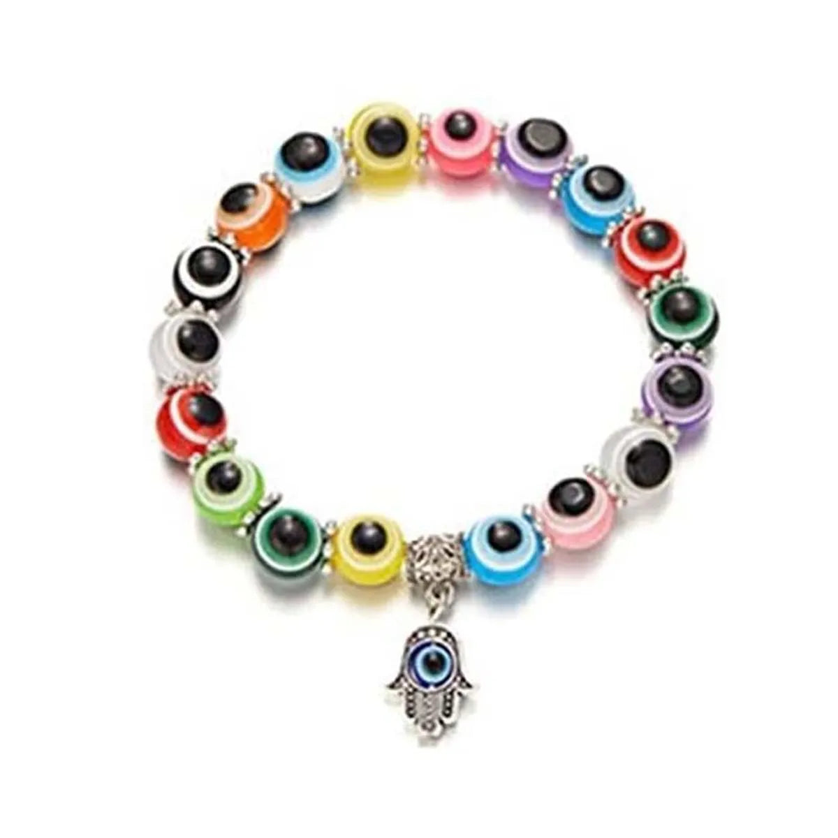 Retro Geometric Devil's Eye Alloy Resin Metal Unisex Bracelets