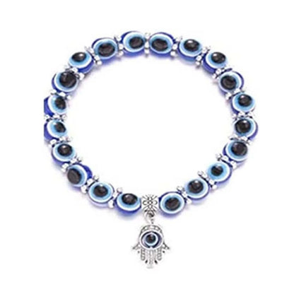 Retro Geometric Devil's Eye Alloy Resin Metal Unisex Bracelets