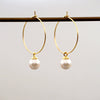 Retro Geometric Imitation Pearl Handmade Women's Earrings