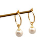 Retro Geometric Imitation Pearl Handmade Women's Earrings