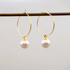 Retro Geometric Imitation Pearl Handmade Women's Earrings