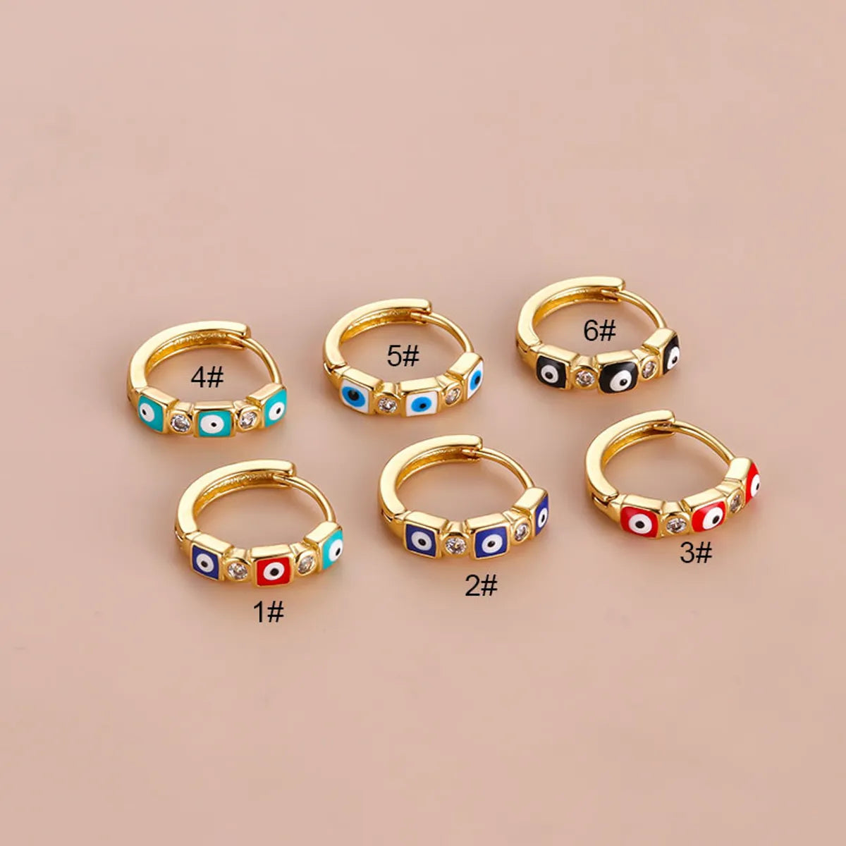 1 Piece Ear Cartilage Rings & Studs Retro Geometric Copper Plating