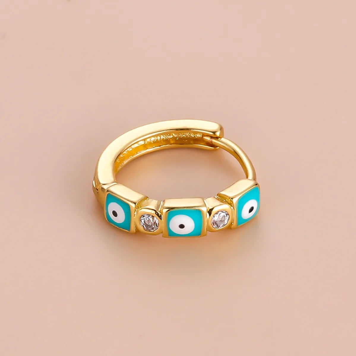 1 Piece Ear Cartilage Rings & Studs Retro Geometric Copper Plating