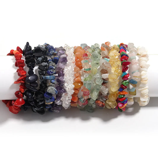 Retro Geometric Natural Stone Agate Bracelets