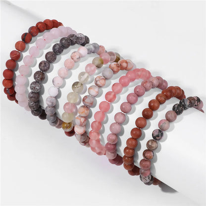 Retro Geometric Natural Stone Beaded Bracelets