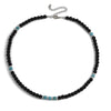Retro Geometric Natural Stone Turquoise Beaded Men'S Necklace