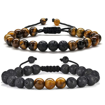 Retro Geometric Natural Stone Wholesale Bracelets