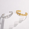 Retro Geometric Opening Titanium Steel Bracelet For Women With Electroplating Treatment
