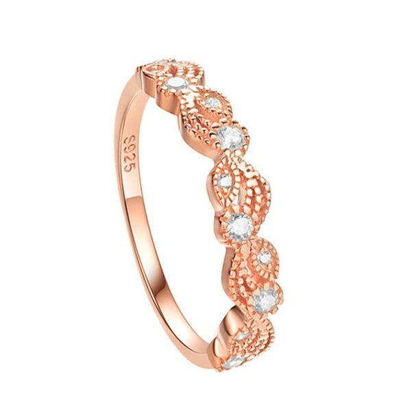 Retro Geometric Pattern Plated 925 Silver And Copper Ring Set For Women With Electroplating Treatment