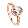 Retro Geometric Pattern Plated 925 Silver And Copper Ring Set For Women With Electroplating Treatment