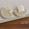 Retro Geometric Rattan Woven Drop Earrings Hand Knitted Chic Elegant Simple Earrings