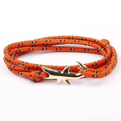 Retro Geometric Shark Alloy Rope Wholesale Bracelets