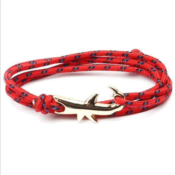 Retro Geometric Shark Alloy Rope Wholesale Bracelets