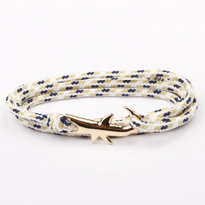 Retro Geometric Shark Alloy Rope Wholesale Bracelets