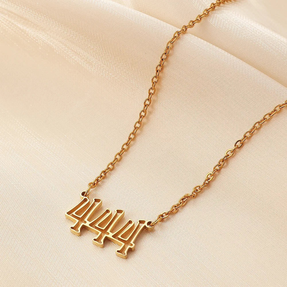 Retro Geometric Titanium Steel Plating Pendant Necklace