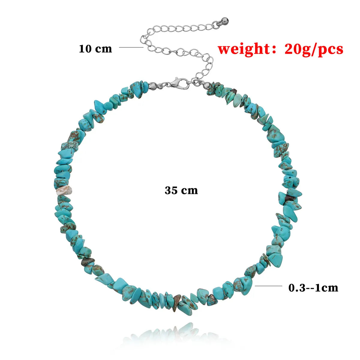 Retro Geometric Turquoise Necklace