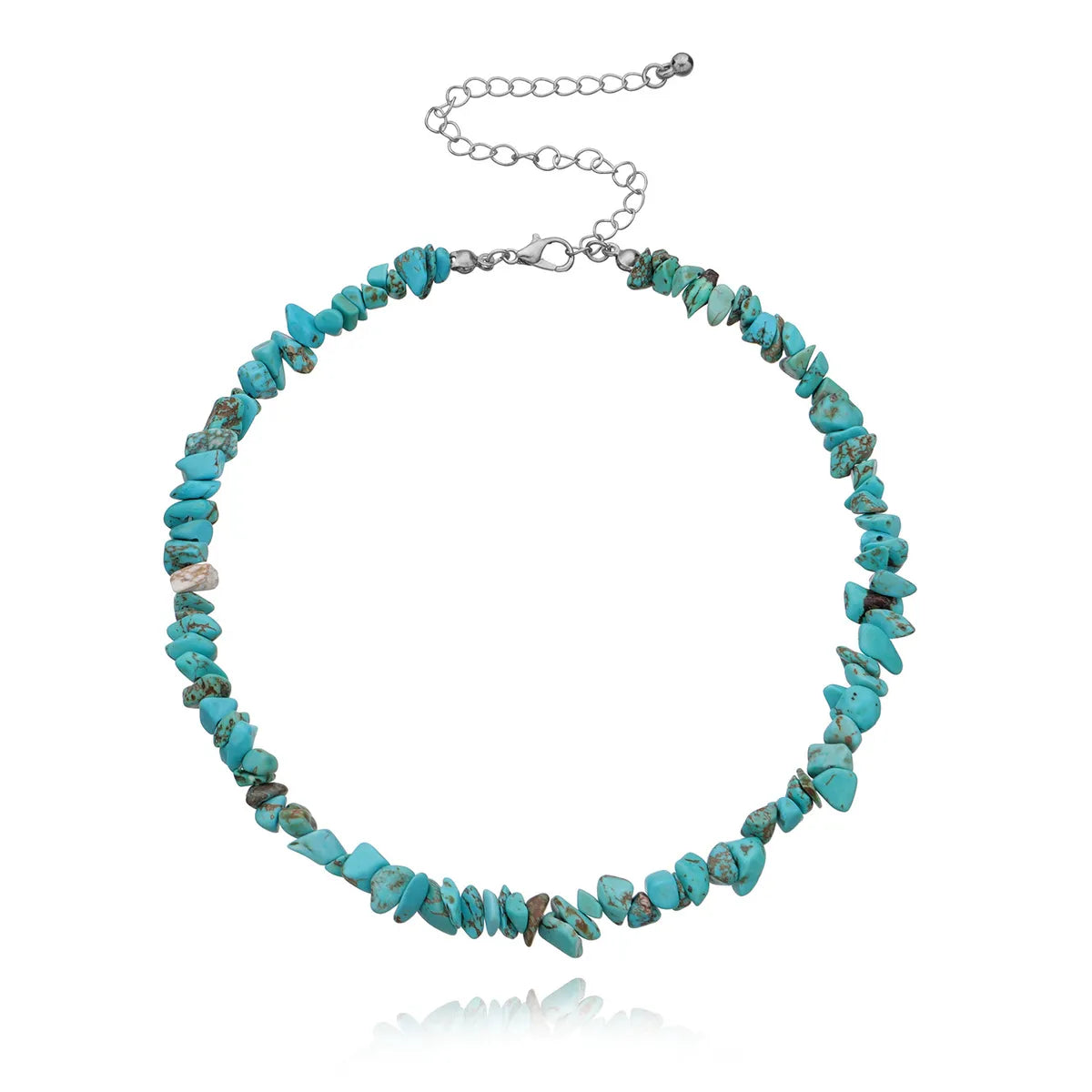 Retro Geometric Turquoise Necklace