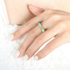 Retro Geometric Ushape 316L Stainless Steel Gold Plated Jewelry Set For Women