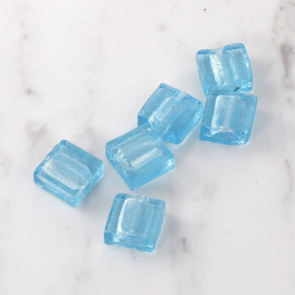 Retro Glass And Glaze Square Straight Hole Beads For Diy Earrings Necklaces And Bracelets