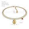 Retro Goddess Relief Stainless Steel Jewelry Set With Red Zircon Necklace Earrings Bracelet And Ring
