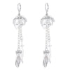 Retro Gothic Creative Palm Mask Dagger Earrings For Women Alloy Geometric Pattern Electroplated
