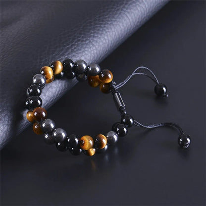 Retro Gradient Color Agate Beaded Bracelets 1 Piece