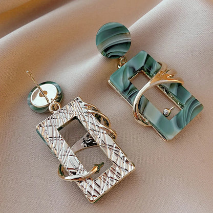 Fashion Geometric Arylic No Inlaid Earrings