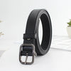 Retro Gun Black Alloy Buckle Faux Leather Fashion Belt For Women All Match Thin Jeans Style
