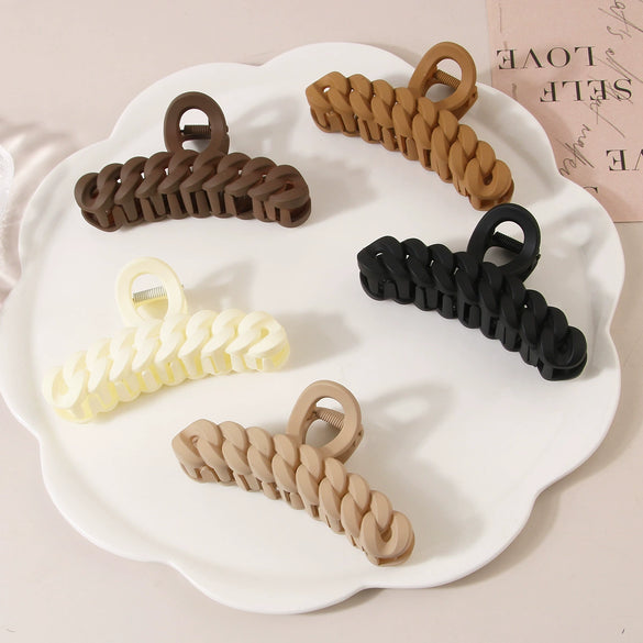 Retro Hair Clip Ps Material Baking Varnish Style For Women
