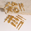 Retro Hairpin Stainless Steel Starfish Pattern Electroplated For Women