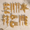 Retro Hairpin Stainless Steel Starfish Pattern Electroplated For Women