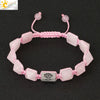 Retro Hand Woven Natural Crystal Bracelet With Tapered Tree Of Life Pendant Colorful Stone Bracelet For Women And Unisex