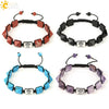 Retro Hand Woven Natural Crystal Bracelet With Tapered Tree Of Life Pendant Colorful Stone Bracelet For Women And Unisex