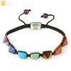 Retro Hand Woven Natural Crystal Bracelet With Tapered Tree Of Life Pendant Colorful Stone Bracelet For Women And Unisex