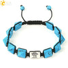 Retro Hand Woven Natural Crystal Bracelet With Tapered Tree Of Life Pendant Colorful Stone Bracelet For Women And Unisex