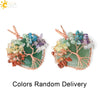 Retro Handmade Agate Heart Shaped Pendant Colorful Crystal Style Semi Precious Stone Unisex Jewelry
