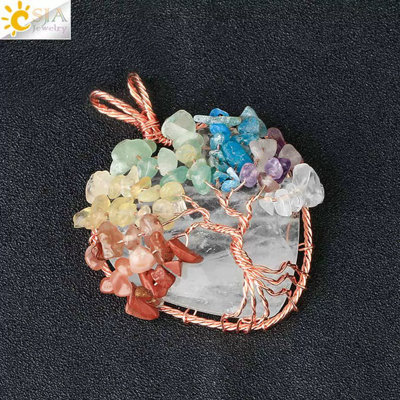 Retro Handmade Agate Heart Shaped Pendant Colorful Crystal Style Semi Precious Stone Unisex Jewelry