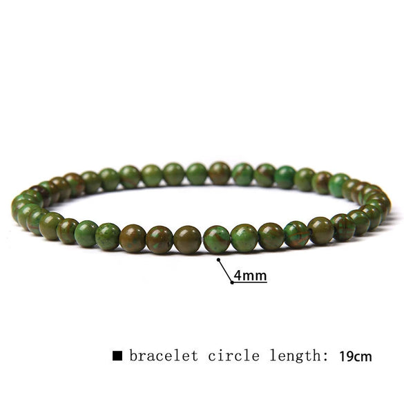 Retro Handmade Crystal Bead Stretch Bracelet With Geometric Design Unisex Fashion Jewelry