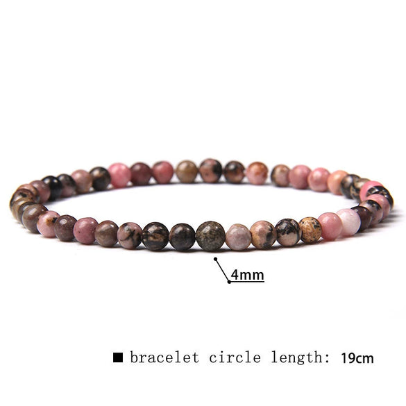 Retro Handmade Crystal Bead Stretch Bracelet With Geometric Design Unisex Fashion Jewelry