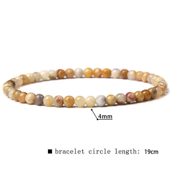 Retro Handmade Crystal Bead Stretch Bracelet With Geometric Design Unisex Fashion Jewelry