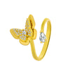 Retro Heart Open Ring Female Fashion Geometric Butterfly Copper Ring