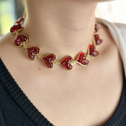 Retro Heart Shape Alloy Wholesale Necklace