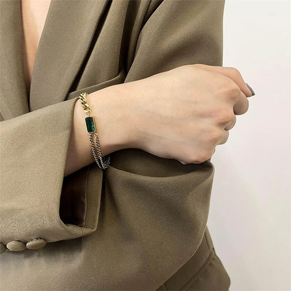 Retro Heart Shape Bow Knot Copper Inlay Zircon Drop Earrings 1 Pair