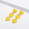 Retro Heart Shaped Alloy Earrings With Electroplated Finish Sweet Elegant Geometric Love Earrings For Women