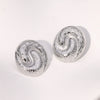 Retro High End Geometric Stainless Steel Earrings For Women With Electroplating Design