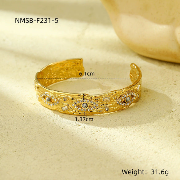 Retro Highgrade Stainless Steel And Titanium Steel Electroplating Bracelet Jewelry