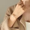 Retro Imitation Pearl Multisteel Ball Stitching Electroplated Bracelet