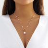 Retro Imitation Pearl Round Bead Chain Single-Layer Waist Chain